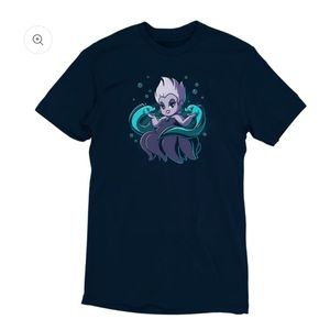 Disney Chibi Ursula with Flotsam & Jetsam Graphic T-Shirt